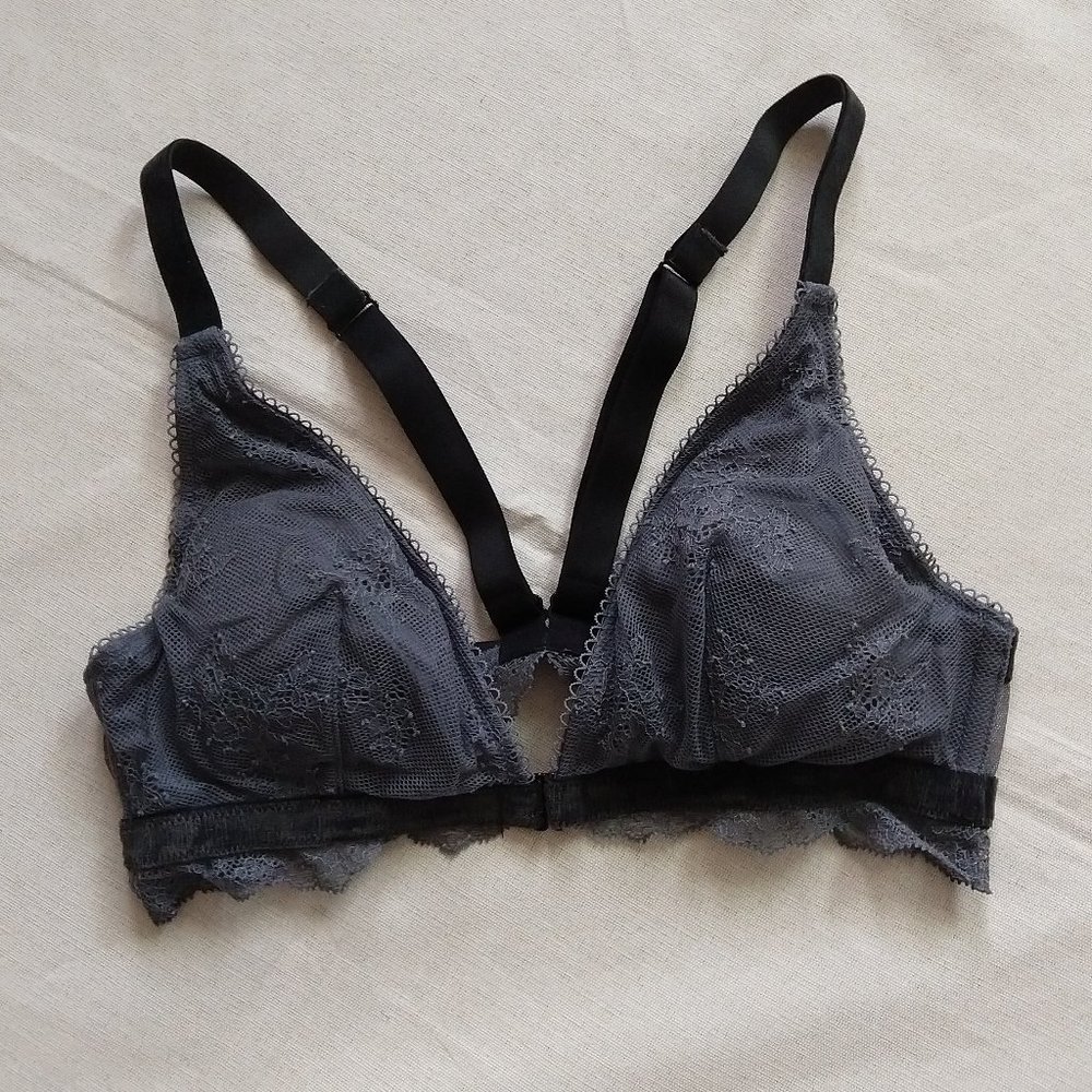 Victoria's Secret Lace Bralette Gray